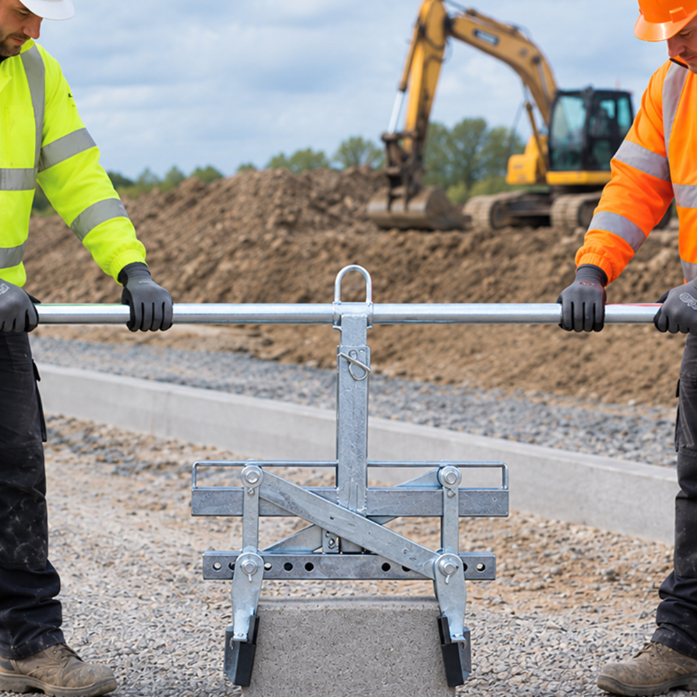 Eichinger® Mechanical Kerb Lifter workers operating