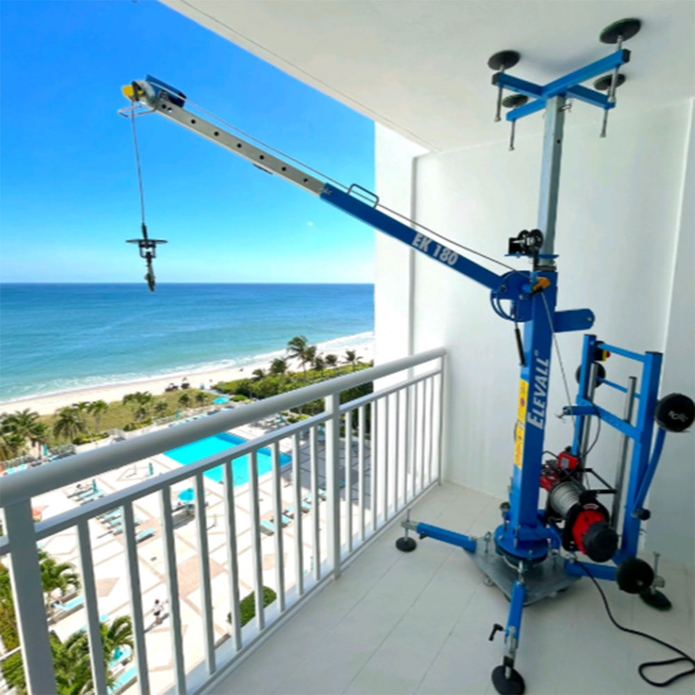 Elevall EK180 Foldable Davit Crane Demo image