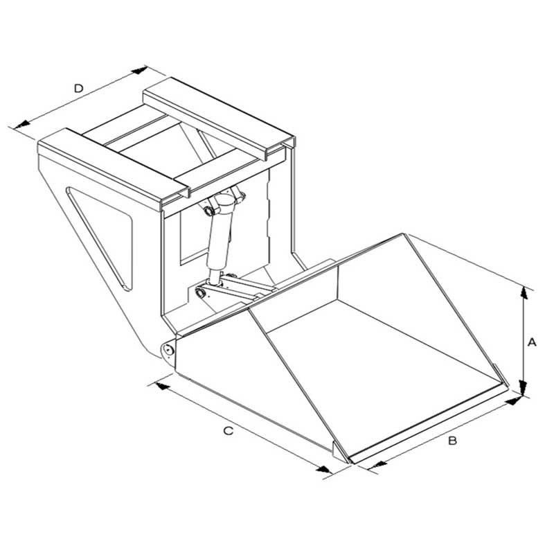Forklift Scoop - Easyfill Hydraulic
