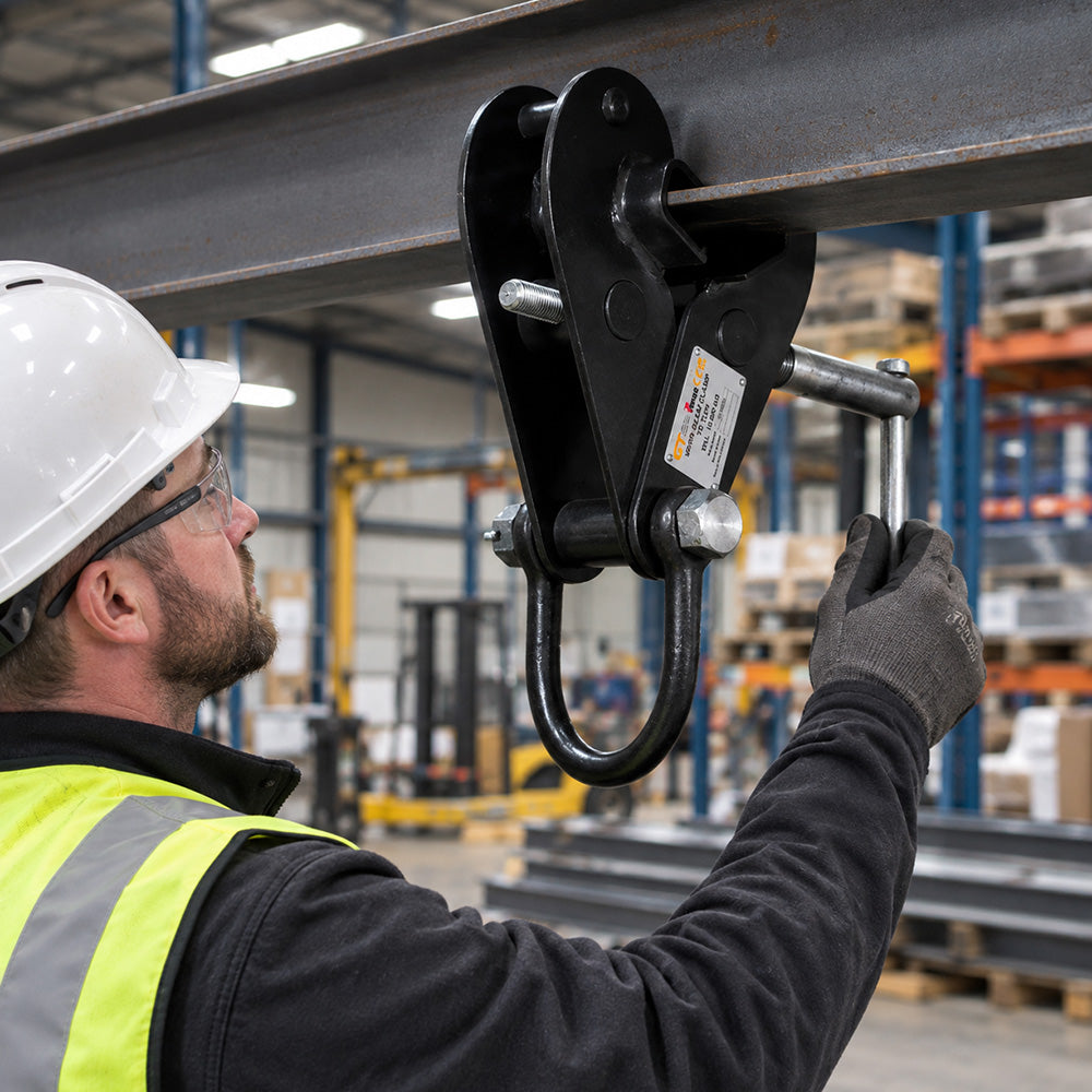 GT Viper Adjustable Large Beam Clamp Demo Image
