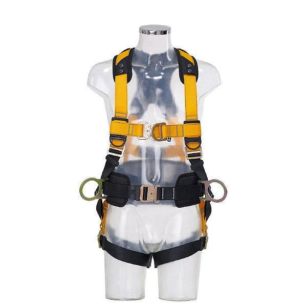 Guardian Series 4-Point Full Body Harness with Quick Connect Buckle & Shoulder Pad + Safety Course