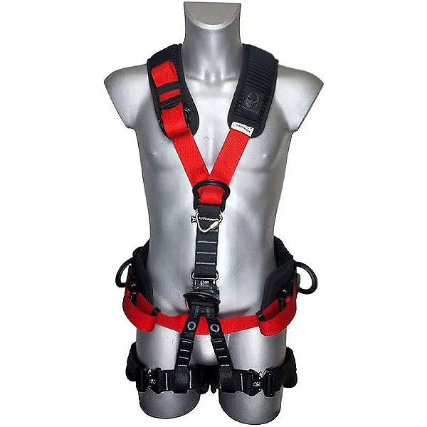 Guardian 5-Point Full Body Riggers Harness with Rapid Don Buckles & Attachment for Croll Chest Ascender + Safety Course