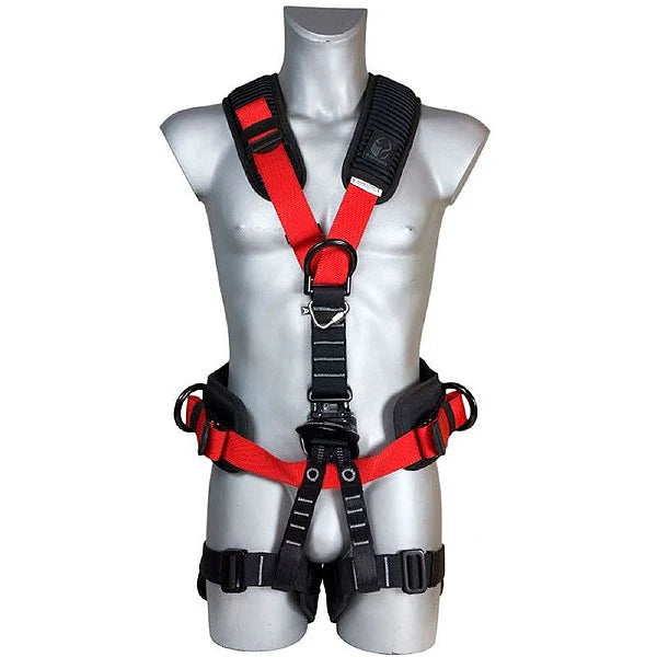 Guardian 5-Point Full Body Riggers Harness with Attachment for Croll Chest Ascender + Safety Course