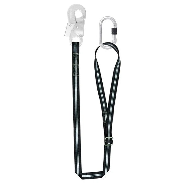 Kratos Fire Resistant Adjustable Webbing Lanyard - Work Positioning + Working At Heights Safety Awareness Course