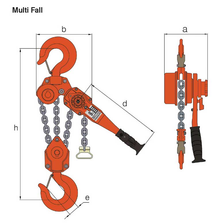 William Hackett WH-L4 Ratchet Lever Hoist