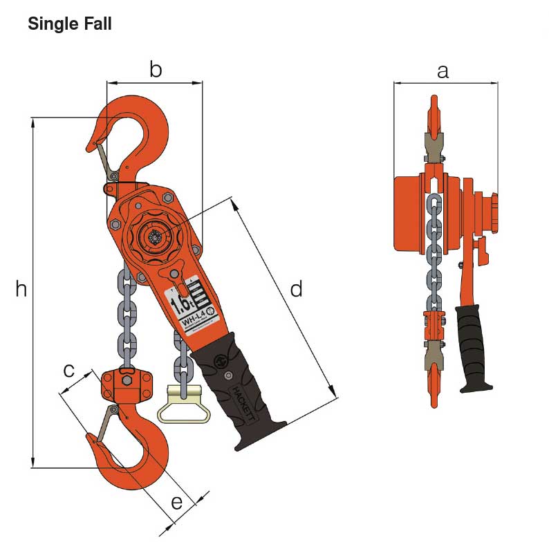 William Hackett WH-L4 Ratchet Lever Hoist
