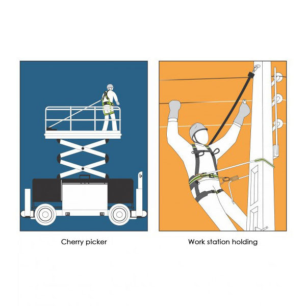 Kratos 2.5m Retractable Fall Arrester with Scaffold Hook