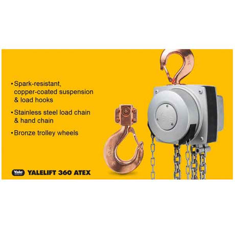 this is a picture of a yalelift 360 atex chain hoist