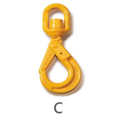 2 Ton Grade 8 Single Leg Chain Sling with Shortener and Swivel Hook