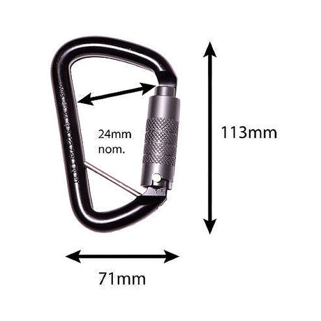 Guardian Alloy Karabiner with Triplelock and 23mm Gate Opening