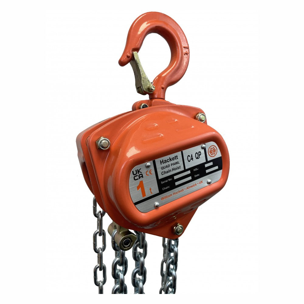 William Hackett C4-QP Chain Hoist - Quad Pawl