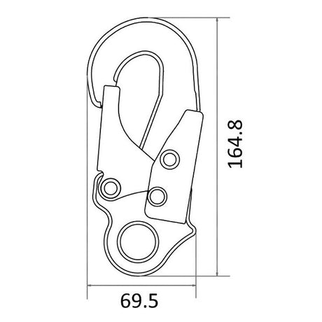 Kratos Dielectric Double Action Snap Hook