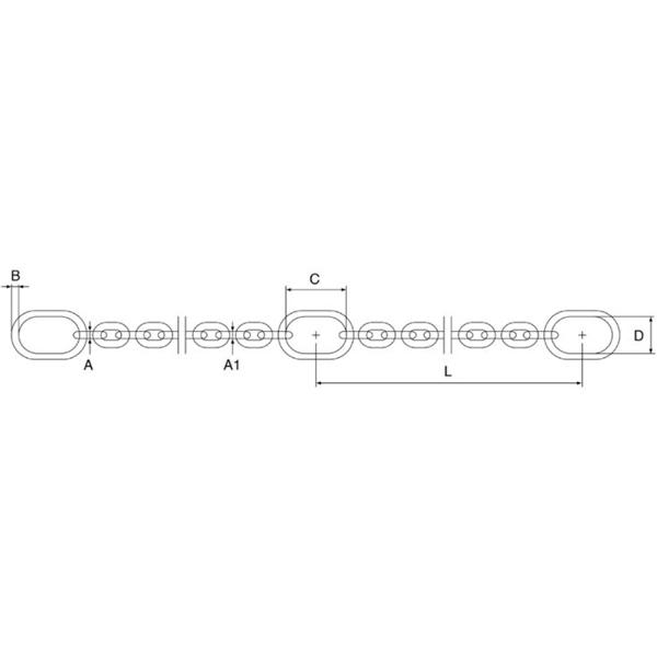 1000kg Stainless Steel Pump Lifting Chain