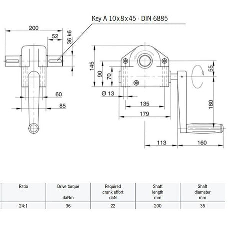 Pfaff S24 Hand Operated Gearbox