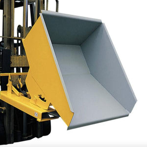 Forklift Tipping Skips Bundles