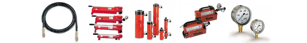 Hydraulics tools, cylinders and hand pumps