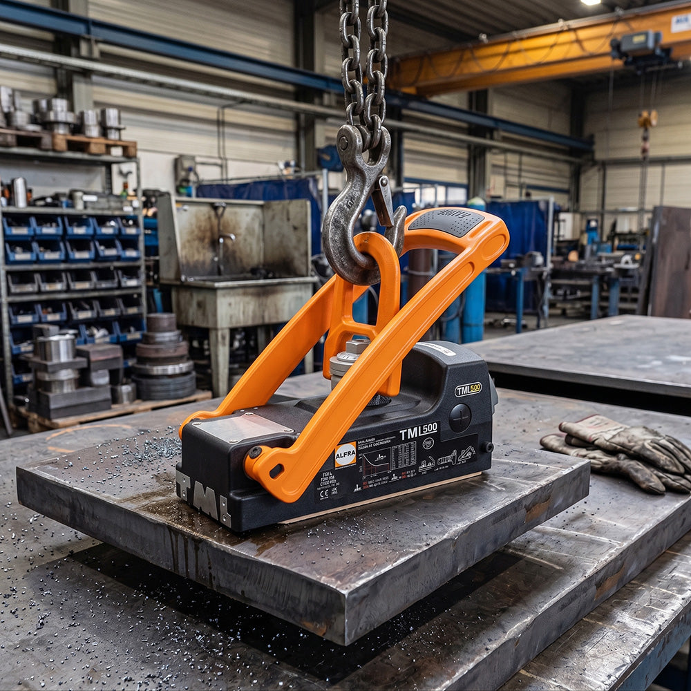 500kg TML Lifting Magnet with Swivel Eye Demo view