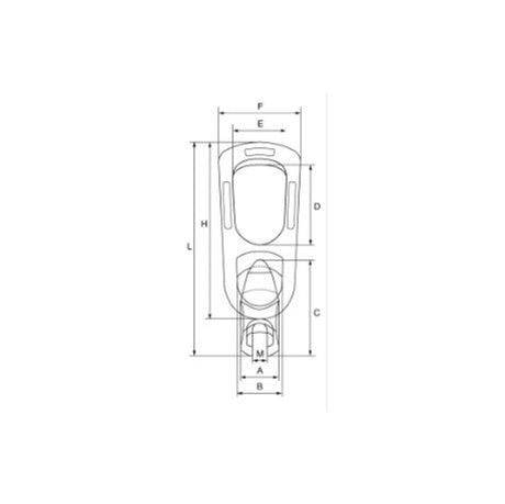 Cobra Grade 80 Lifting Clutch Technical drawing