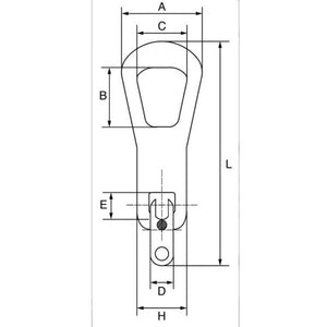 Cobra Grade 80 Ring Clutch technical drawing