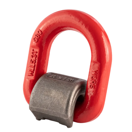 Cobra Grade 80 Weld on D Ring front view