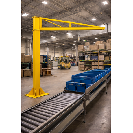 Jib crane installation designed for repeatable lifting in the UK