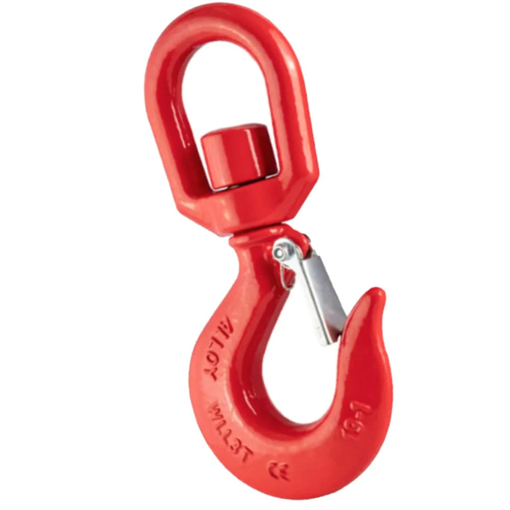 GT Alloy Steel Swivel Hook with Safety Catch front view