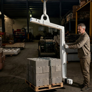 GT Self Balancing Crane Fork in use