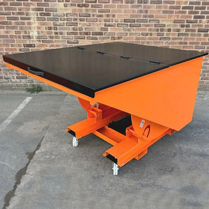 Combi Forklift Tipping Skip - with Lid + Forklift Tipping Skips Safety Awareness Course
