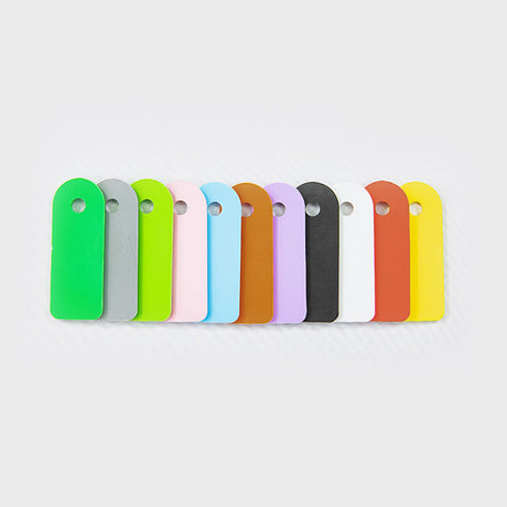 Plain small TPU identification tags in 11 colour options