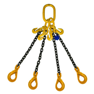 4.25 Ton Grade 8 Double Leg Chain Sling with Shorteners and Self-Locking Hooks + Safety Course