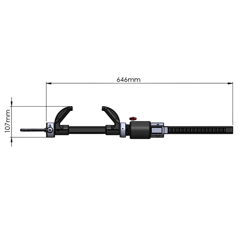 Vertical Beam Anchor measurements view