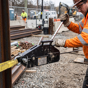 Viper Wire Rope Pulling Winch being used