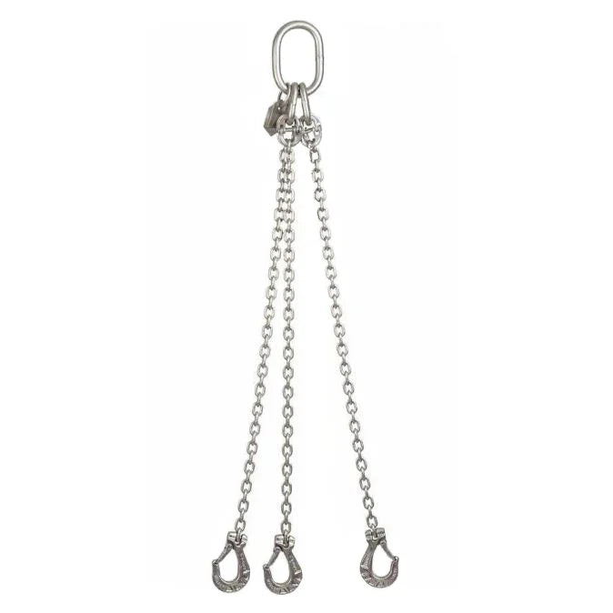 5.15 Ton Cromox Stainless Steel Three Leg Chain Sling with Clevis Sling Hooks + Safety Course