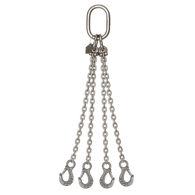 8.15 Ton Cromox Stainless Steel Four Leg Chain Sling with Clevis Sling Hooks