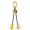 2.8 Ton Grade 8 Double Leg Chain Sling with Shorteners and Self-Locking Hooks