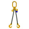 2.8 Ton Grade 8 Double Leg Chain Sling with Shorteners and Sling Hooks