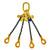 4.2 Ton Grade 8 Four Leg Chain Sling with Shorteners and Self-Locking Hooks