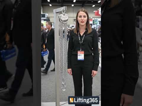 Cromox CCH stainless steel chain hoist demonstration corrosion resistant lifting equipment