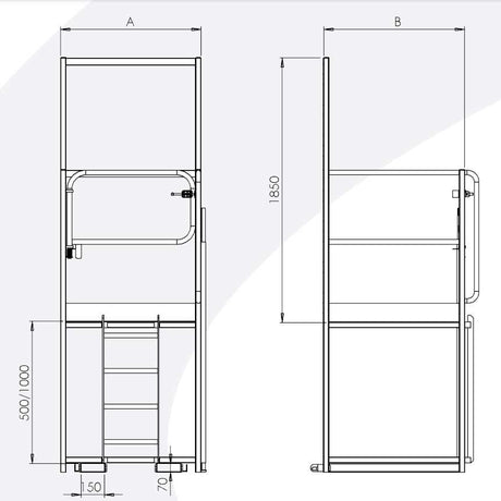 Forklift Safety Cage - Raised