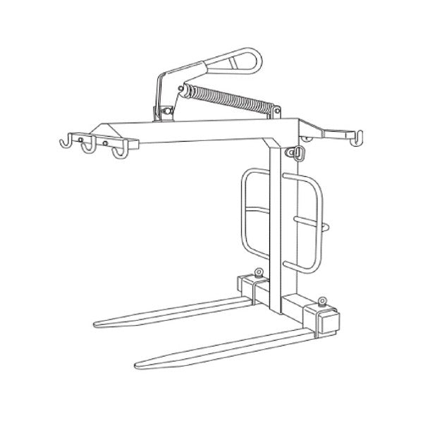 Eichinger® Telescopic Crane Brick Forks - Self Levelling