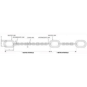 300kg Galvanised Pump Lifting Chain