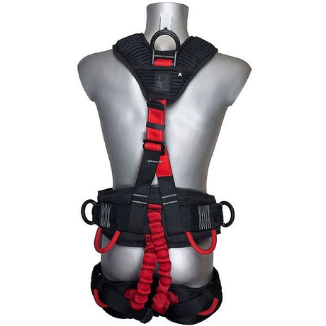 Guardian 5-Point Full Body Riggers Harness with Rapid Don Buckles & Attachment for Croll Chest Ascender