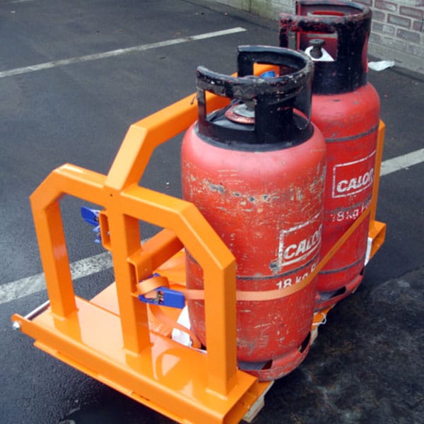 Fork Mounted Gas Bottle Carrier - Multi Bottle