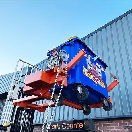 Forklift Wheelie Bin Lifter - 1100 Litre
