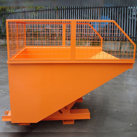 Forklift Tipping Skip - Mesh Enclosure - Combi