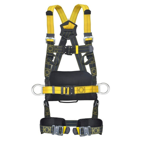 Kratos Revolta 4 Point Full Body Harness with Belt - Oil, Water, & Dirt Repellent