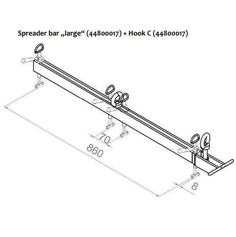 Probst SDH-H Hydraulic Manhole Cover Lifter Kit