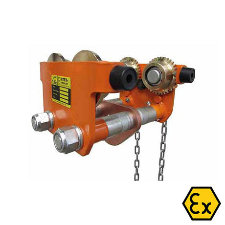 2 Ton William Hackett WH-GT Geared Trolley - ATEX