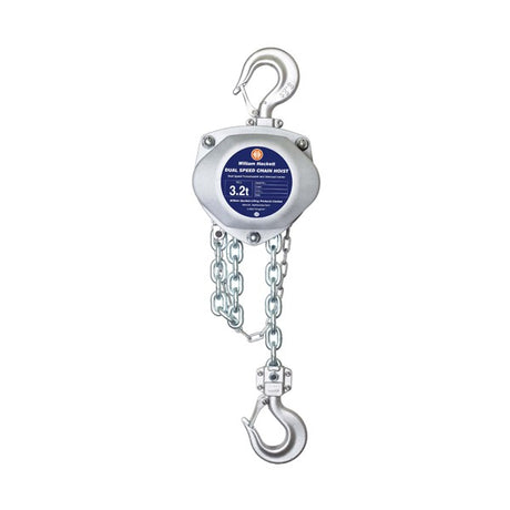 3.2 Ton William Hackett Dual Speed Chain Hoist