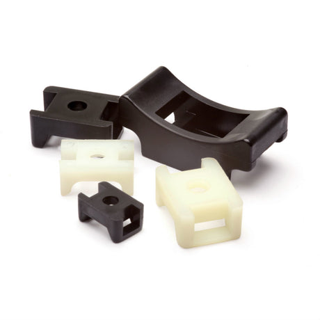 Nylon Cable Tie Saddle Mounts (x100)